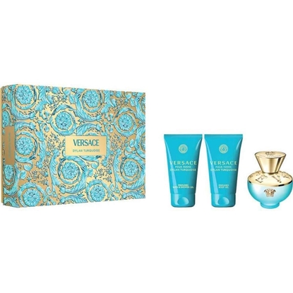 VERSACE DYLAN TURQUOISE SET EDT50MLBODYLOTIONSHOWERGEL
